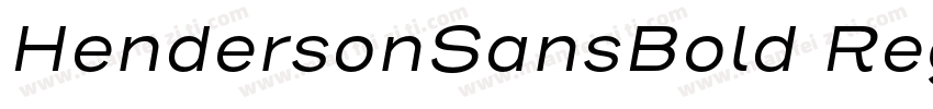 HendersonSansBold Regular字体转换